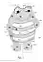 Fig. 02 - Stuffed toy with alternating striped stretchable fabric