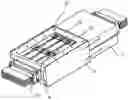 Fig. 01 - Device for electrical connection of two sections of a pre-fabricated electrical canalization to perform adjustment of said canalization in length
