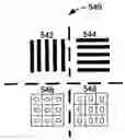 Fig. 01 - Consecutive measurement of structures formed on a semiconductor wafer using a polarized reflectometer