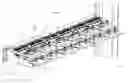 Fig. 01 - Cable management support bar with strain relief clamps