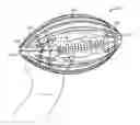 Fig. 01 - Game ball optimally positioned grooves and/or ridges