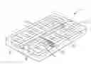 Fig. 01 - Inflatable bed having air chambers inflatable individually by an electric air pump unit