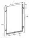 Fig. 01 - Interior storm window and method for attaching same