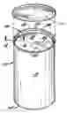 Fig. 01 - Container lid formed as a laminate having a built-in opening feature, container incorporating same, and method for making same