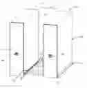 Fig. 01 - Passive safety system with a direction sensing exit zone for use in a mobile storage system