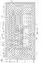 Fig. 14 - Integrated circuit having an uppermost layer comprising landing pads that are distributed thoughout one side of the integrated circuit