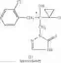 Fig. 09 - (−)-enantiomer of the 2-[2-(1-chloro-cyclopropyl)-3-(2-chlorophenyl)-2-hydroxypropyl]-2,4-dihydro-[1,2,4]-triazole-3-thione