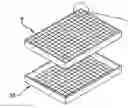Fig. 01 - Air filter with partial-depth, open-cell stabilizer to reduce detrimental shifting and settling of granular filter materials within the filter