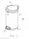 Fig. 02 - Trash can assembly with bag trim