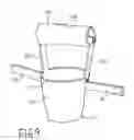 Fig. 08 - Self-leveling luggage handle cup holder