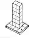 Fig. 01 - Cubic assembly puzzle and support structure