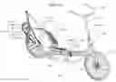 Fig. 02 - Self-propelled vehicle propelled by an elliptical drive train