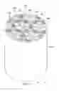 Fig. 02 - Wall-flow honeycomb filter with hexagonal channel symmetry