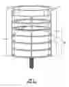 Fig. 02 - Oval filter cage and vacuum cleaner