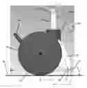 Fig. 01 - Caster with Kickstand
