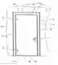 Fig. 01 - Fireproofing element for a door or window leaf