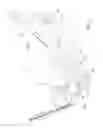 Fig. 06 - Mower with an unfolding and folding device that includes a tilting element, a link rod, and a hydraulic jack