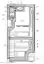 Fig. 01 - Refrigerator with selective airflow passages between the icemaker and the ice making evaporator