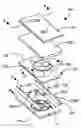 Fig. 01 - Housing assembly for an induction heating device including liner or susceptor coating