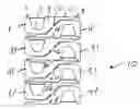 Fig. 01 - Array of Dental Flossers Coupled to Each Other by Frangible Links