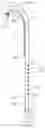 Fig. 01 - Adjustable cane with enhanced grasping mechanism, magnetic pickup, hanging tip and self-standing base