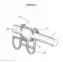 Fig. 16 - Device for handling a load hoisted between two locations offset both vertically and horizontally