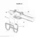 Fig. 17 - Device for handling a load hoisted between two locations offset both vertically and horizontally