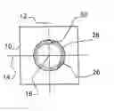 Fig. 01 - Method for laser drilling a component made of a ceramic matrix composite, the method including a step of trepanning and a step of removing slag by enlarging the laser beam, hold obtained by this method, component made of a ceramic matrix composite containing it, and turbojet comprising such a component