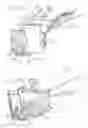 Fig. 14 - Merchandising system with flippable column and/or item stop