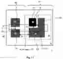 Fig. 12 - Memory cell having first and second capacitors with electrodes acting as control gates for nonvolatile memory transistors