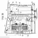 Fig. 23 - Engine-driven work machine resiliently supported on a frame