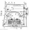 Fig. 24 - Engine-driven work machine resiliently supported on a frame
