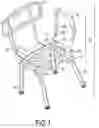 Fig. 02 - Quick release armrest assembly for a bath chair