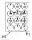 Fig. 01 - Apparatus and method using color-coded or pattern-coded keys in two-key input per character text entry