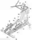 Fig. 01 - Recumbent elliptical exercise device with apparatus for elongated stride