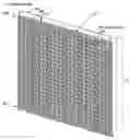 Fig. 01 - Thermoplastic elastomer protective louver covering for use with an electronic display module