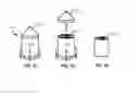 Fig. 35 - Pocket-sized vacuum packed diaper kit