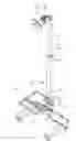 Fig. 01 - Adjustable mounting cart for a whiteboard and projector