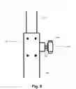 Fig. 08 - Adjustable mounting cart for a whiteboard and projector