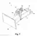 Fig. 09 - Adjustable mounting cart for a whiteboard and projector