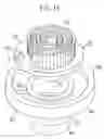 Fig. 16 - Scroll fluid machine with a pin shaft and groove for restricting rotation