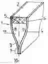 Fig. 01 - Support-type component that is composed of individual sections
