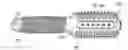 Fig. 01 - PARTICULATE MATERIAL DISPENSING HAIRBRUSH WITH COMBINATION BRISTLES
