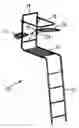 Fig. 01 - HUNTING STAND WITH TRANSFORMABLE SEAT ASSEMBLY