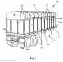 Fig. 02 - Sidewall panel and tarpaulin cover system for flat bed trailers, and truck trailer incorporating same