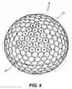Fig. 09 - Golf ball with improved flight performance