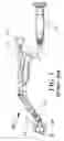 Fig. 02 - Prosthesis component holder attachable to an inserter handle