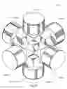 Fig. 45 - Articulating diamond-surfaced spinal implants