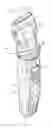 Fig. 01 - Hair trimmer with rotatable detented head