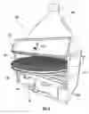 Fig. 04 - Barbeque oven with rotating cooking tray
